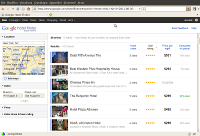 Schermata Google Hotel Finder